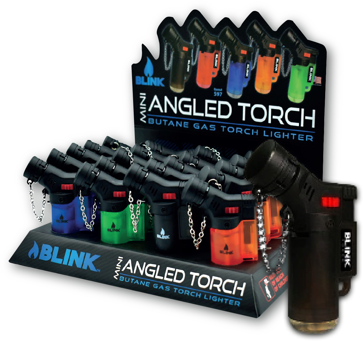 Mini Angled Frosted Torch