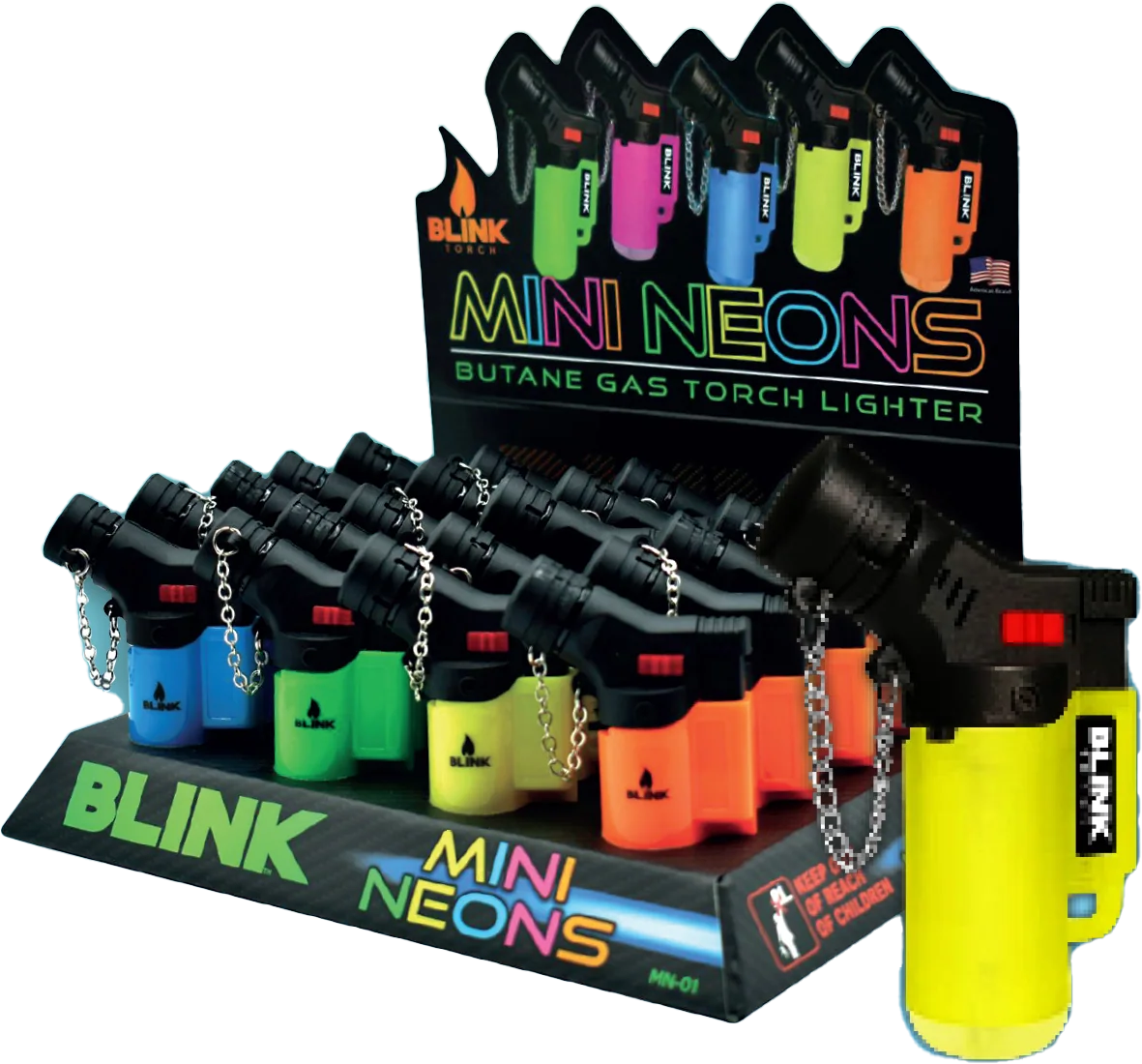 Mini Angled Torch Neon Color