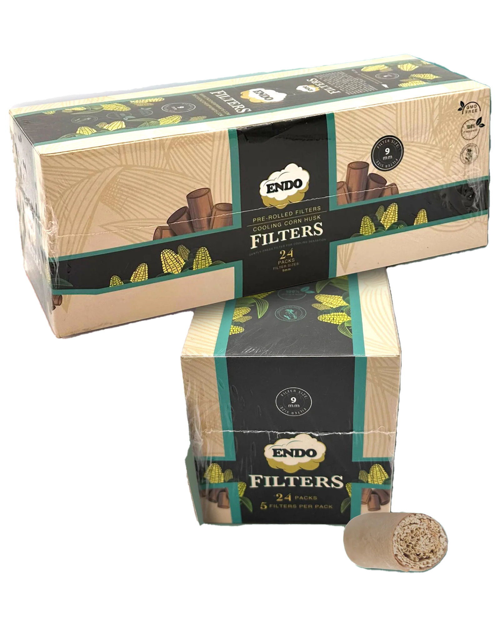 9mm Filters Cooling Corn Husk