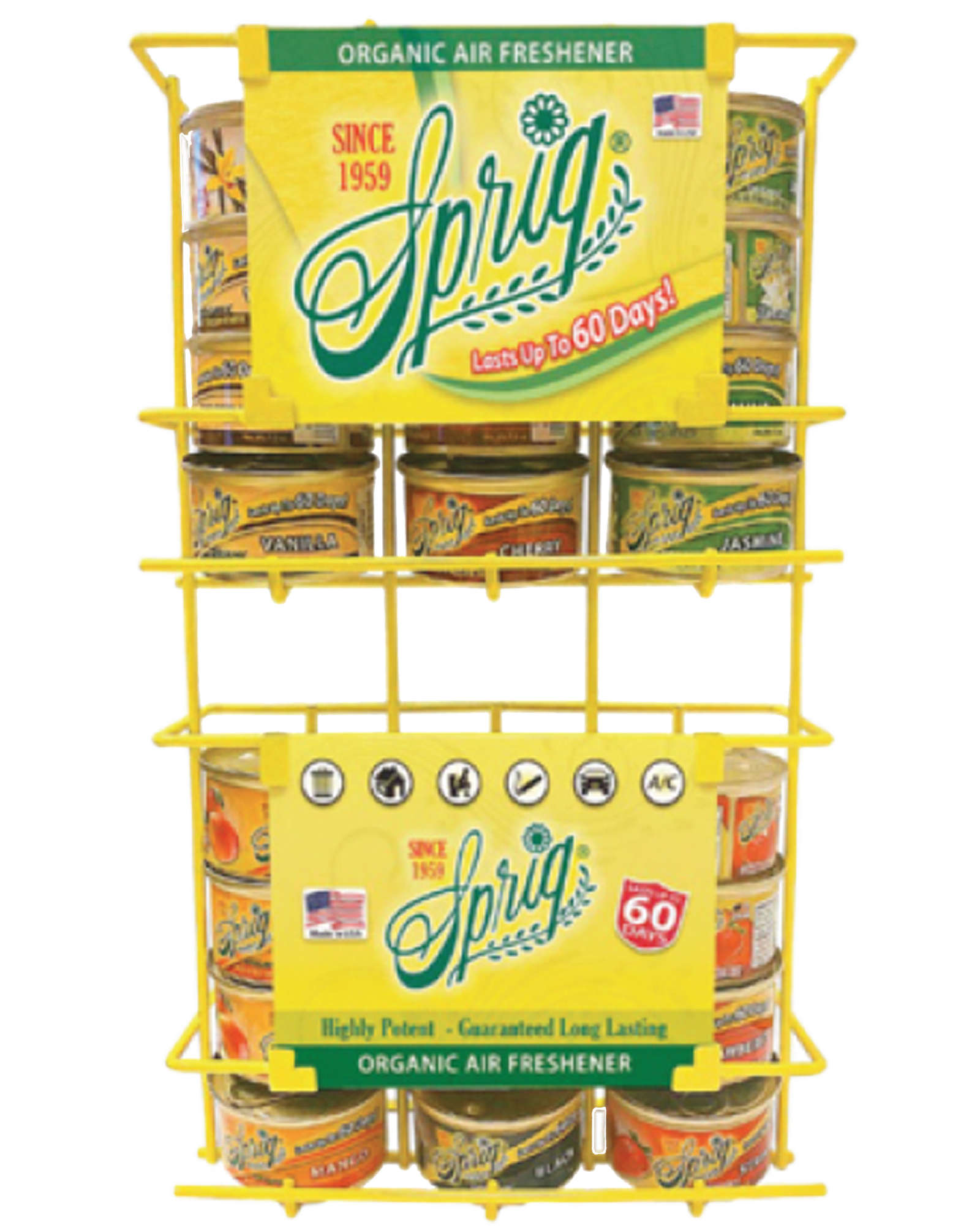 Gravity Feed Wire Rack Display