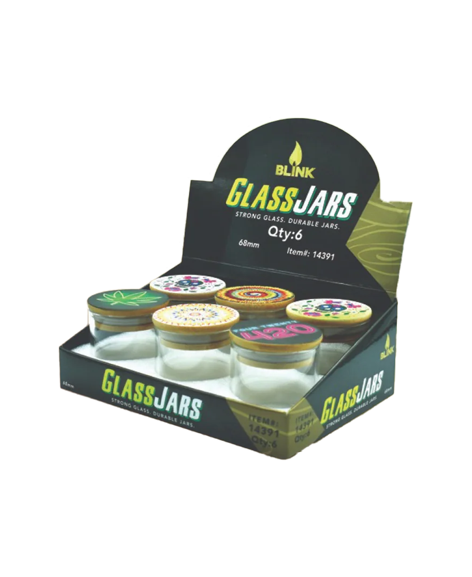 Air Tight Glass Jars Bamboo Lid - Med 7G