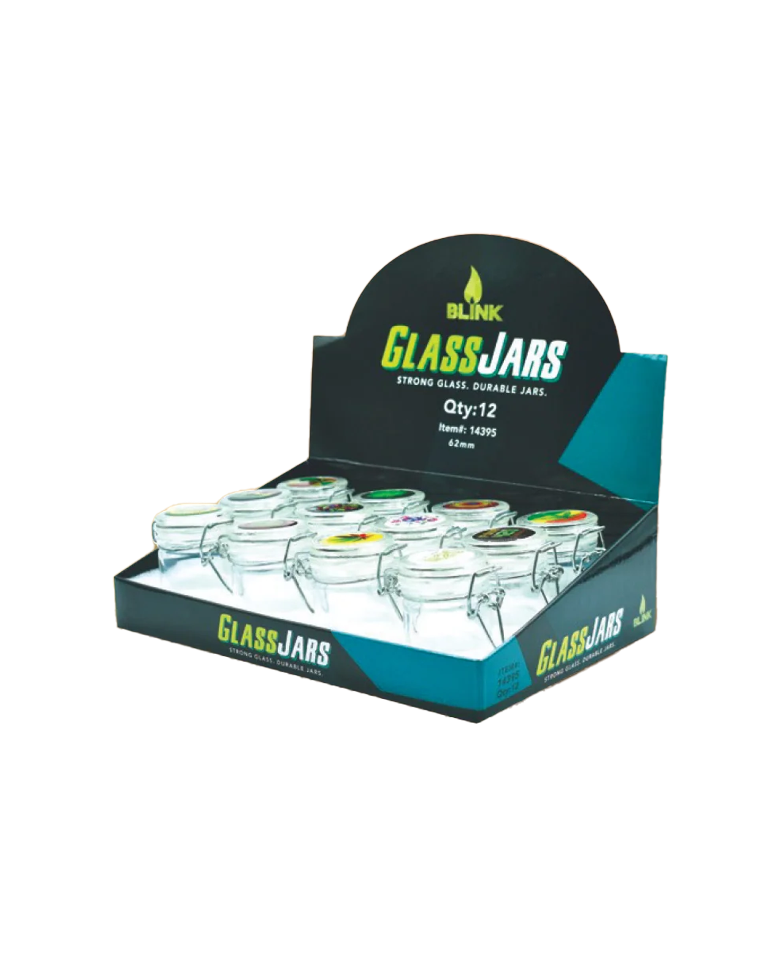 Air Tight Glass Jars w/ Latch - 3.5G