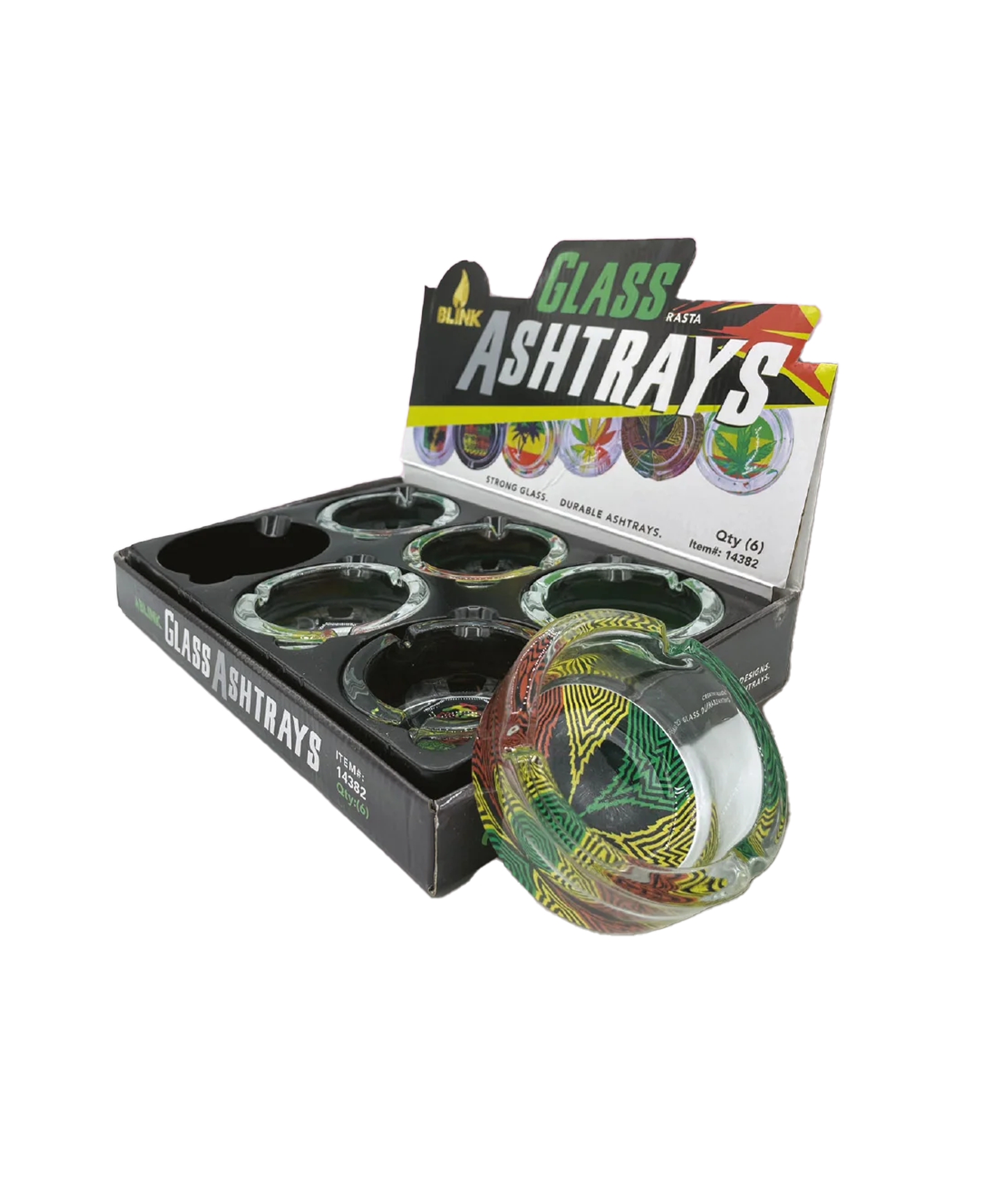 Glass Ashtray - Rasta 1