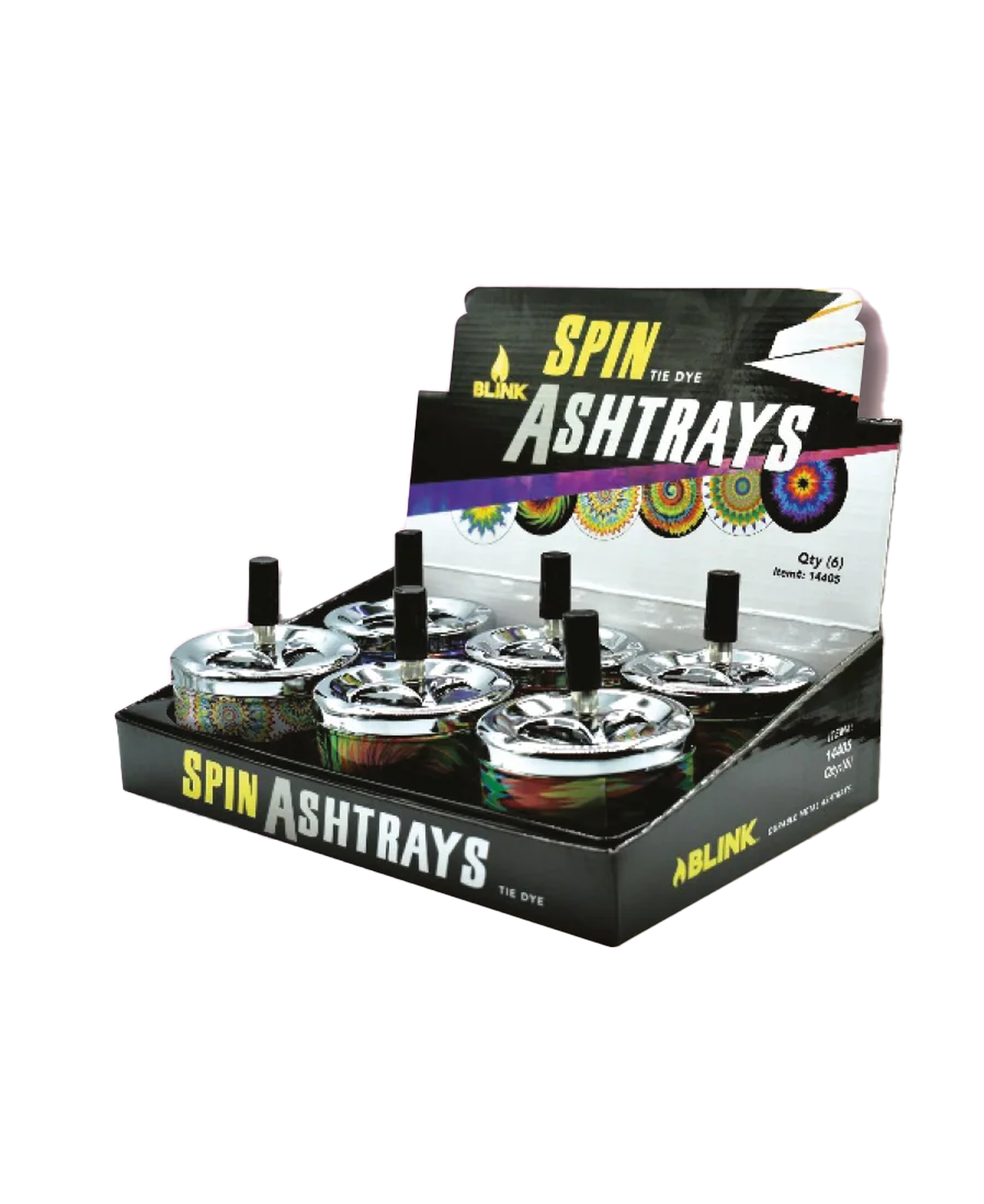 Spin Away Ashtray - Tie Dye