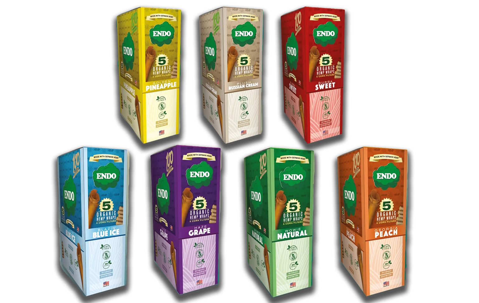 5 Organic Hemp Wraps